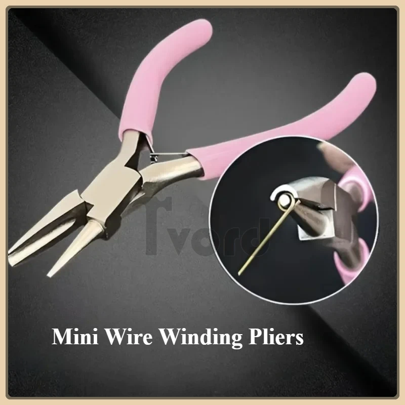 

1Pc Mini Wire Winding Pliers Half Groove Half Round Nose Tool Pliers DIY Hand Tools