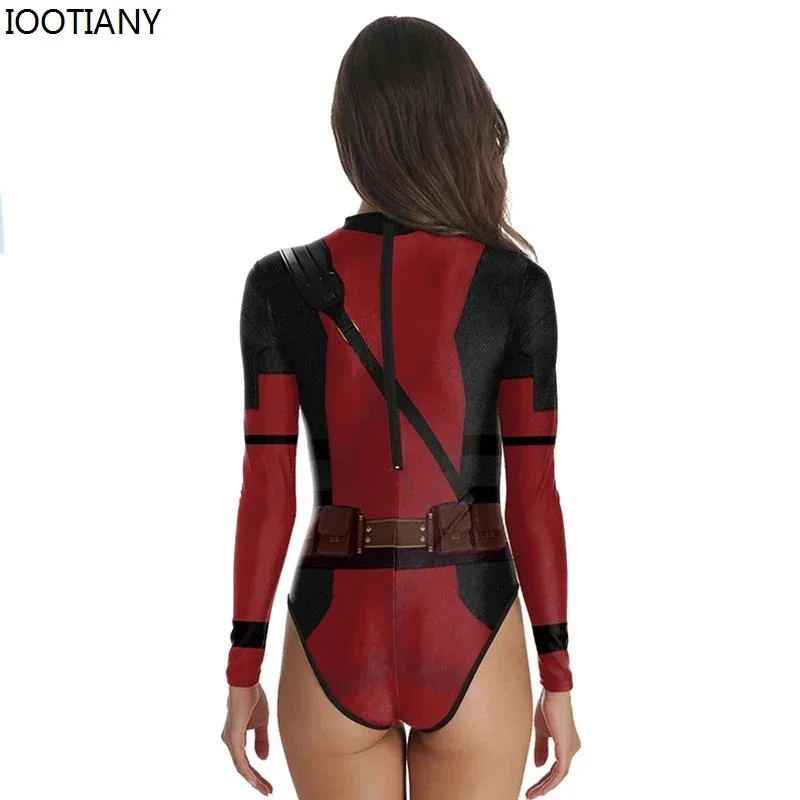 CosplayHalloween فيلم خارقة تأثيري ملابس السباحة النساء ثلاثية الأبعاد الطباعة أنيمي بذلة مثير قطعة واحدة ملابس الصيف بركة حفلة دري