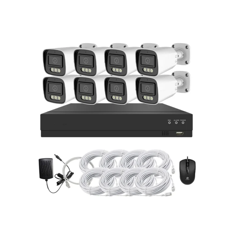 

8CH POE 4k Security Camera System with 8 Channel NVR CCTV Kit for Outdoor Security