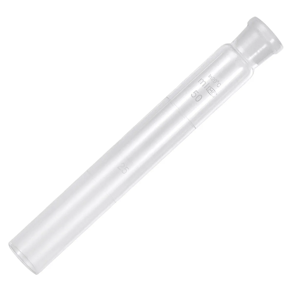 50Ml Laboratory Grade Glass Colorimetric Tube Sealed Glass Cover Reusable After Cleaning for Experiments Decorations Storage