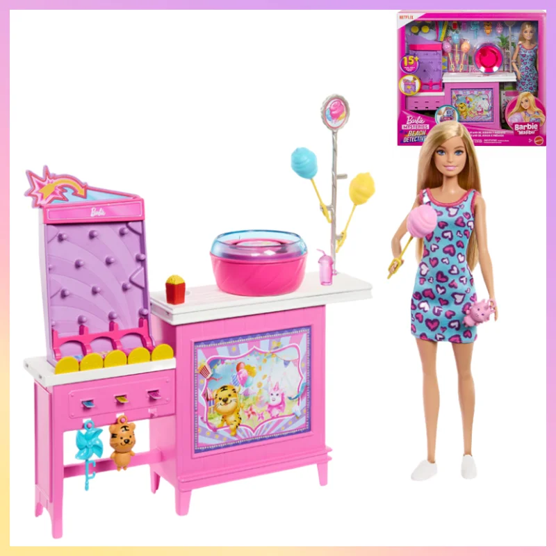 حار بيع حقيقية باربي القطن الحلوى ورشة عمل الإبداعية سلسلة لطيف دمية سطح المكتب الديكور لطيف دمية العصرية فتاة مهرجان هدية