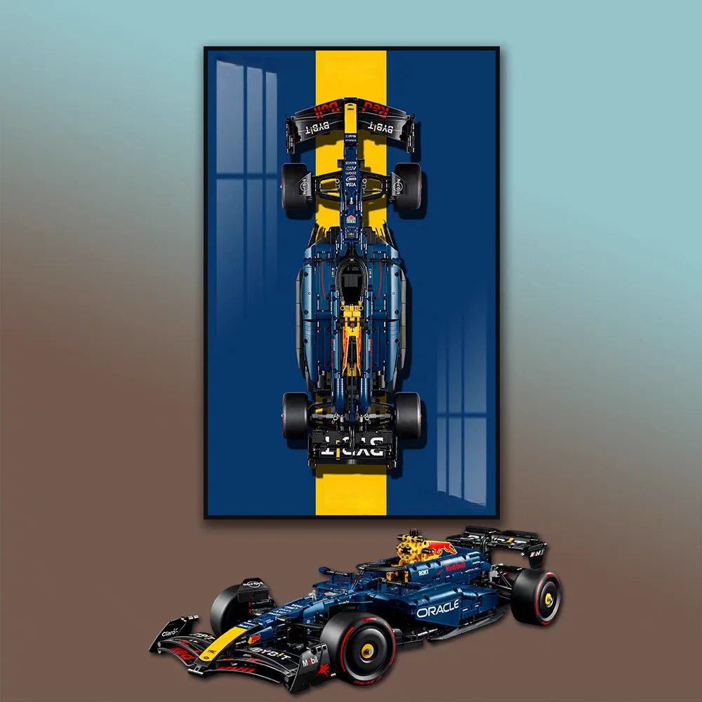 

NEW Wall Mount Display box Photo Frame Suitable for LEGO 42206 RB 20 - F1 building block car model Display Wallboard No Car