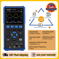 OWON HDS25 HDS25S Digital Oscilloscope 2CH 25MHz Bandwidth 250MSa/s 8Bits 20000 Counts True RMS Multimeter Handle Oscilloscopes