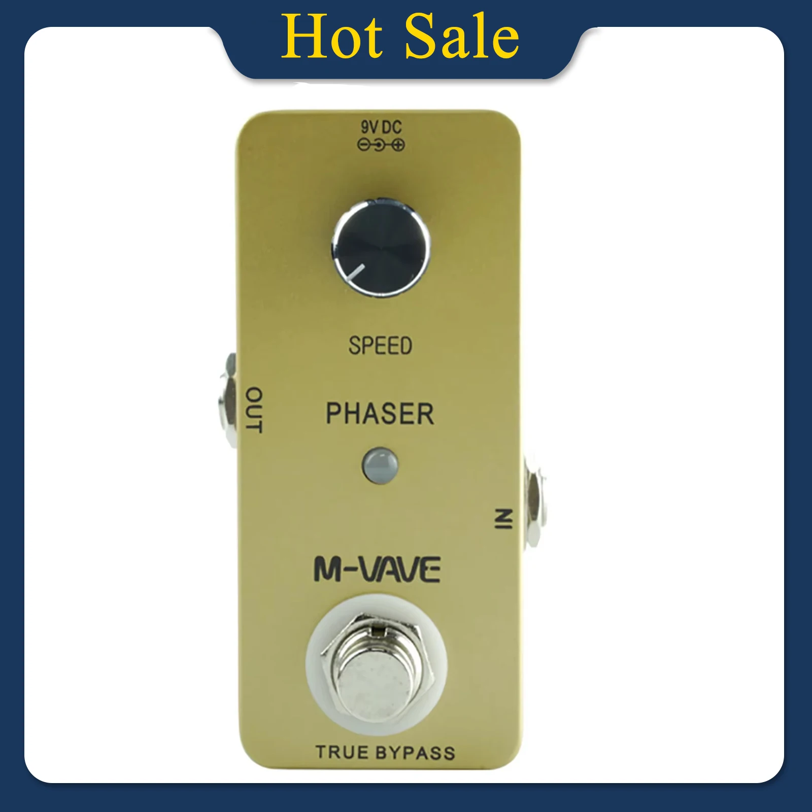 M-VAVE PHASER Electric Guitar Effect Pedal Analog Phase Effect True Bypass Zinc Alloy Shell Pedal Guitar Accessories Parts