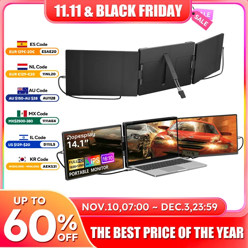 yZ[zDopesplay 14.1 C`|[^uj^[ 1200P FHD IPS VOfAZJhXN[GNXe_[fBXvCdb PC Mac 13.3-17 C`bvgbvp