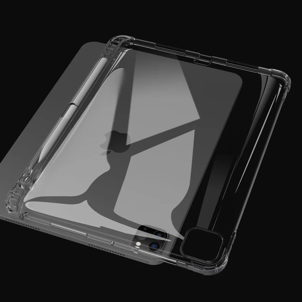 مع فتحة قلم غطاء من البولي يوريثان المقاوم للصدمات لجهاز iPad 11 A16 Air11 M3 2025 Pro 11 ''Air6 2024 10th 10.9 2022 جلد واقي ناعم