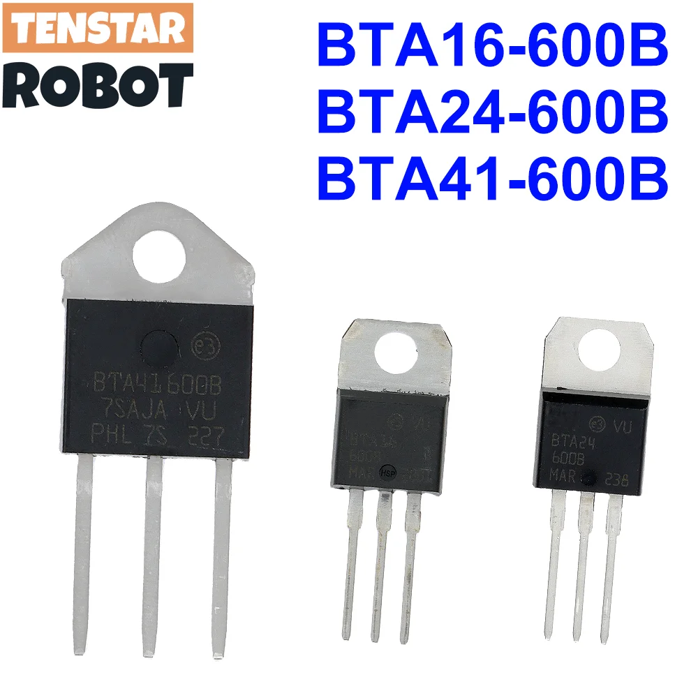 10pcs New Triacs BTA16-600B BTA24-600B BTA41-600B TO-220 TO-3P BTA41