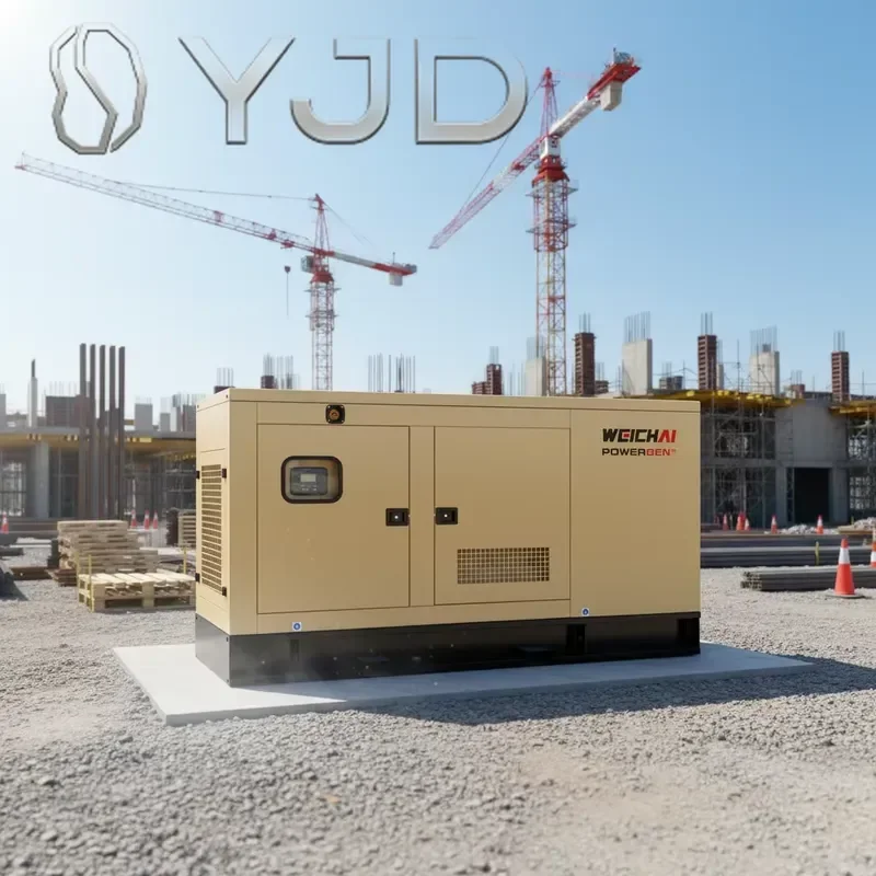 YJD Engine Silent Open Frame Diesel Generator 15kw 40kw Home Use 1500rpm 400V/220V 50/60HZ Auto Start Remote Control ATS Kubo