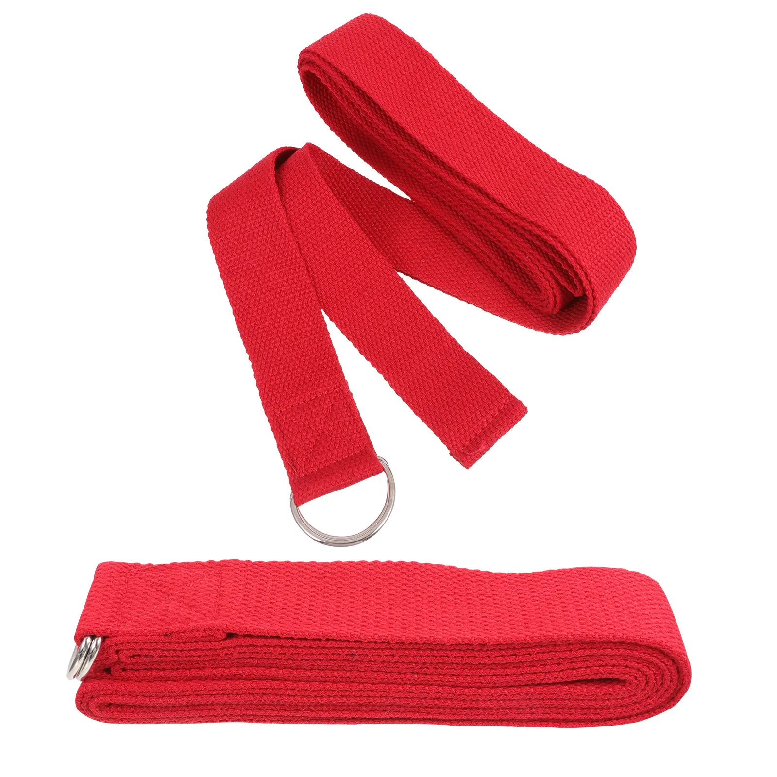 High-Density Woven Yoga Stretch Strap with Double-Thread Back Stitch for Yoga Therapy Workout Pilates Flexibility Training