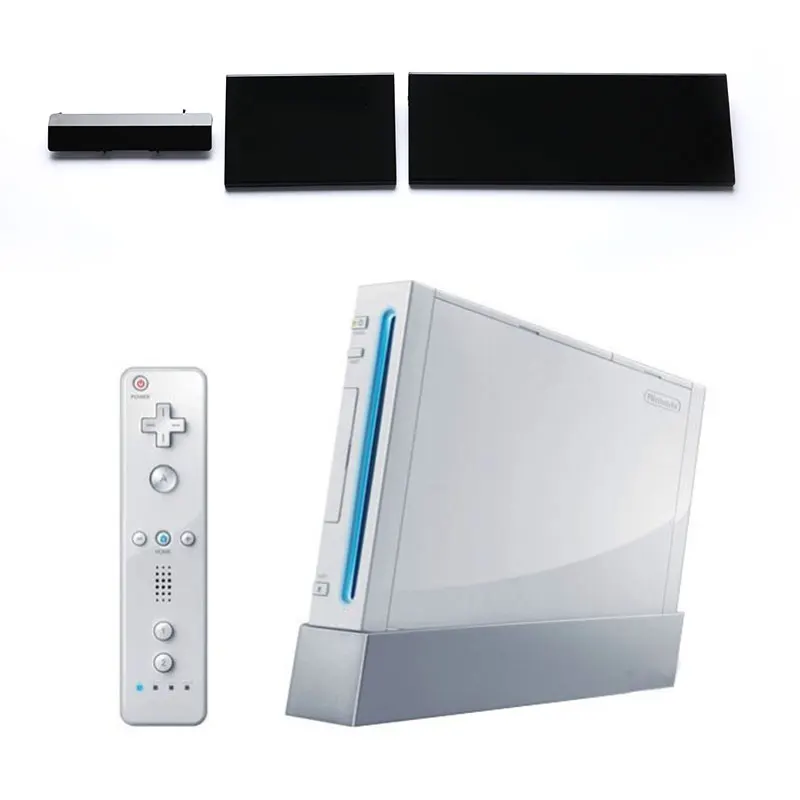 Couvercle de porte de remplacement en plastique 3 en 1, jeu de volets pour console Wii 2