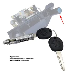 New Rear Tailgate Lock Barrel Cylinder with 2 Key For VW Transporter T4 Caravelle EuroVan 701829239 701827573 701837061D