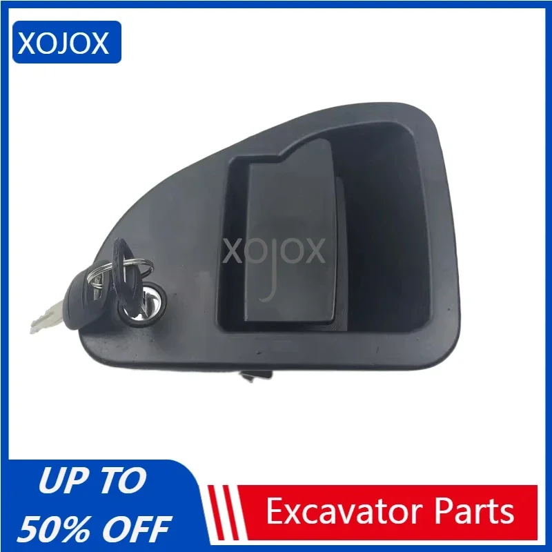 XOJOX For Cat Caterpillar 320c/D 323 324 329d Cab Door Lock Assembly External Handle Lock Block Excavator Accessories