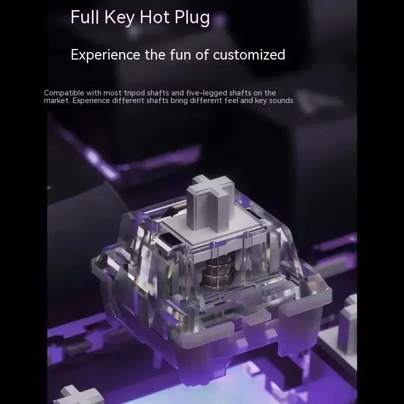 Monsgeek M5W Mechanical Keyboard Kit Tri-Mode Wireless Bluetooth RGB Customization Aluminum Alloy Gaming Keyboard Various Styles