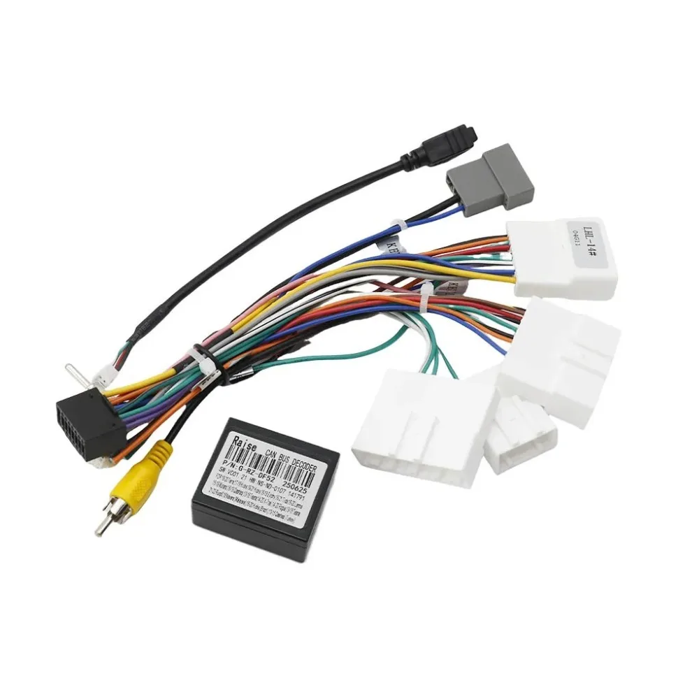 Car Radio Canbus Fitting Adapter Dash Kit for Nissan SYLPHY SENTRA KICKS Qashqai X-Trail NAVARA Terra RZC, OEM Radio Cable Plug