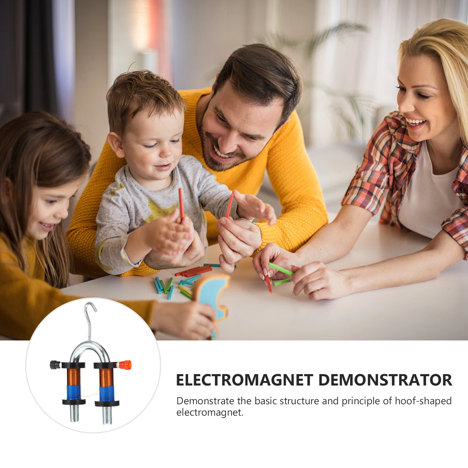 

1 комплект, 1 аппарат для физических экспериментов в форме копыта, научный набор для школьной науки, самодельный электромагнит, эксперимент, физика
