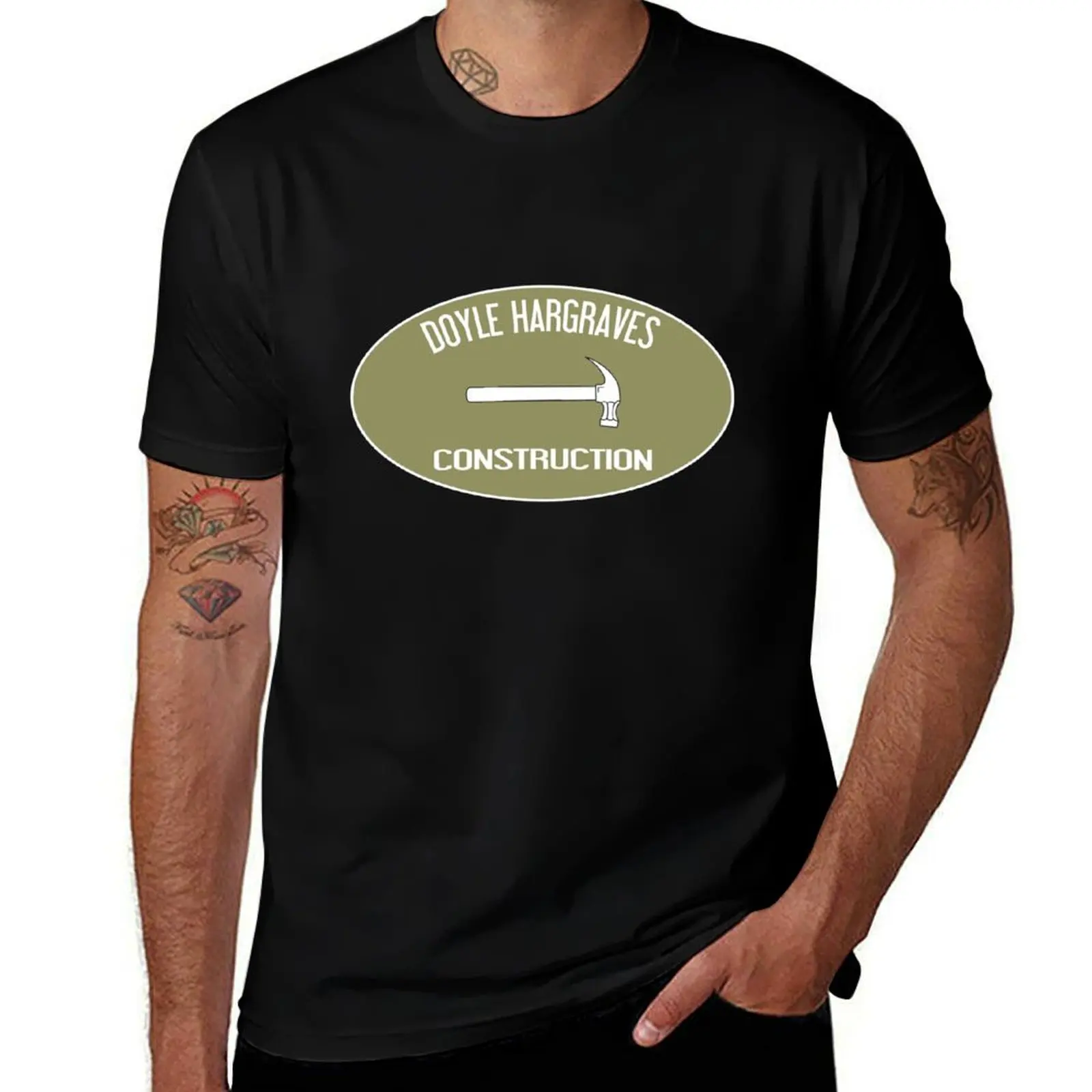 Doyle Hargraves Construction T-Shirt Casual Minimalist Short Sleeve Top T-Shirt