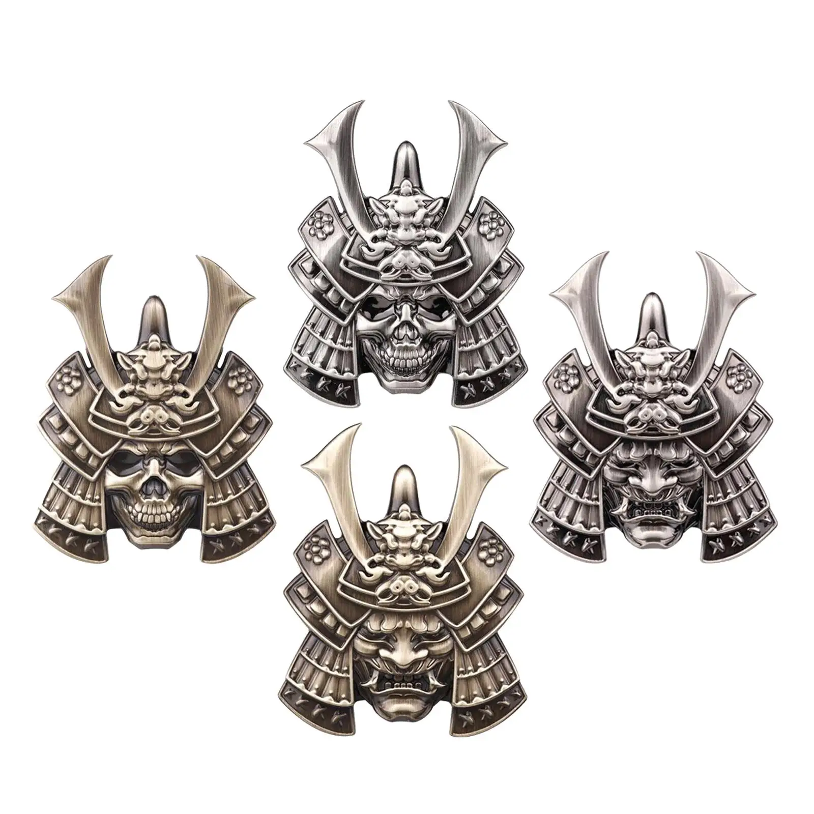 Metal 3D Samurai SUV Car Sticker Side Laptops Emblem Decal Accessories