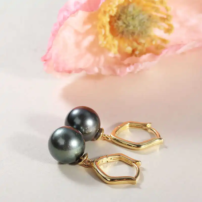 E004 Gold Plated Copper Pearl Stud Earrings Findings Jewelry Making DIY Jewelry Accessories