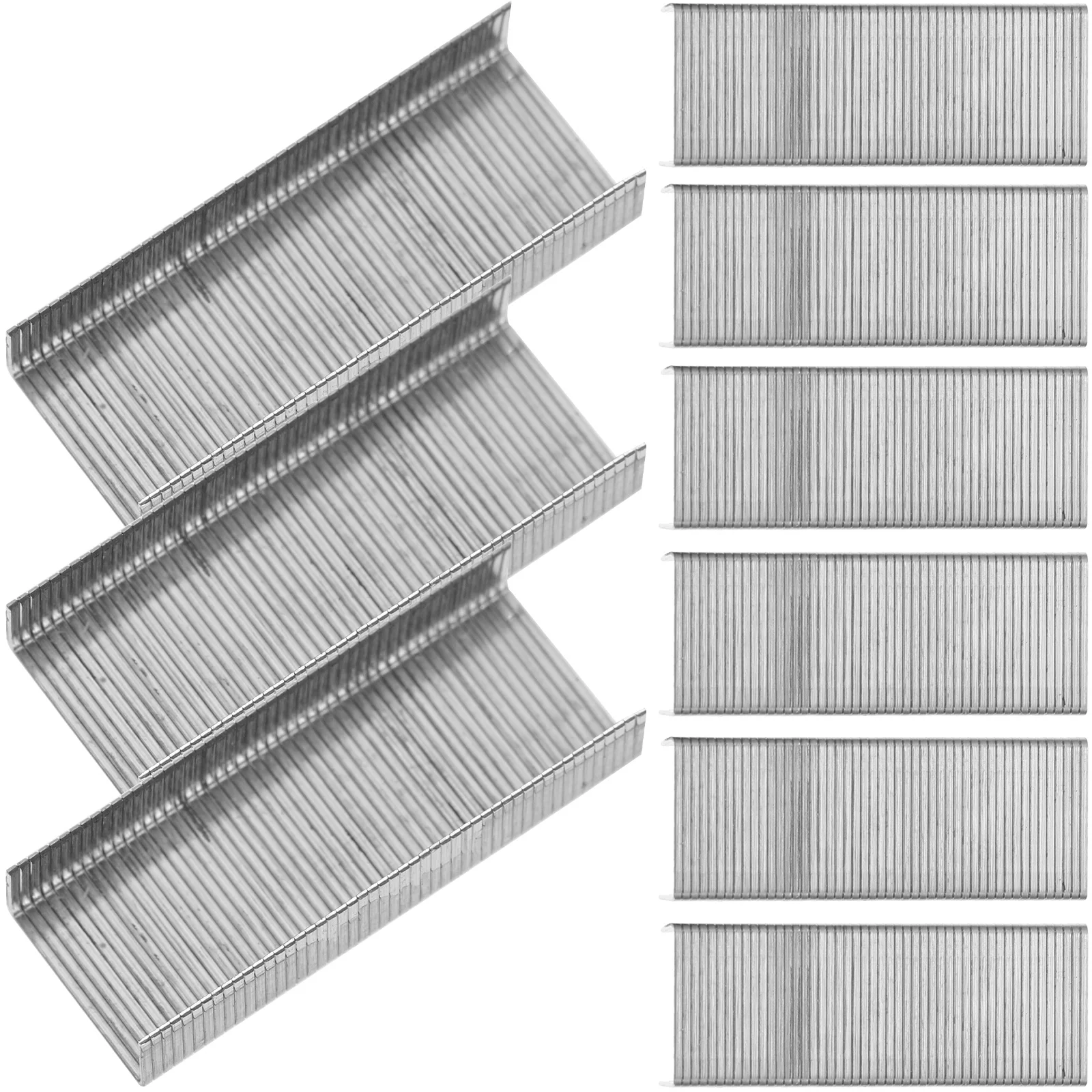 

15 Boxes Industrial Staples Small Refill Reusable Silver Office Binder Wear Resistant Precision Standard Desk Supplies Portable