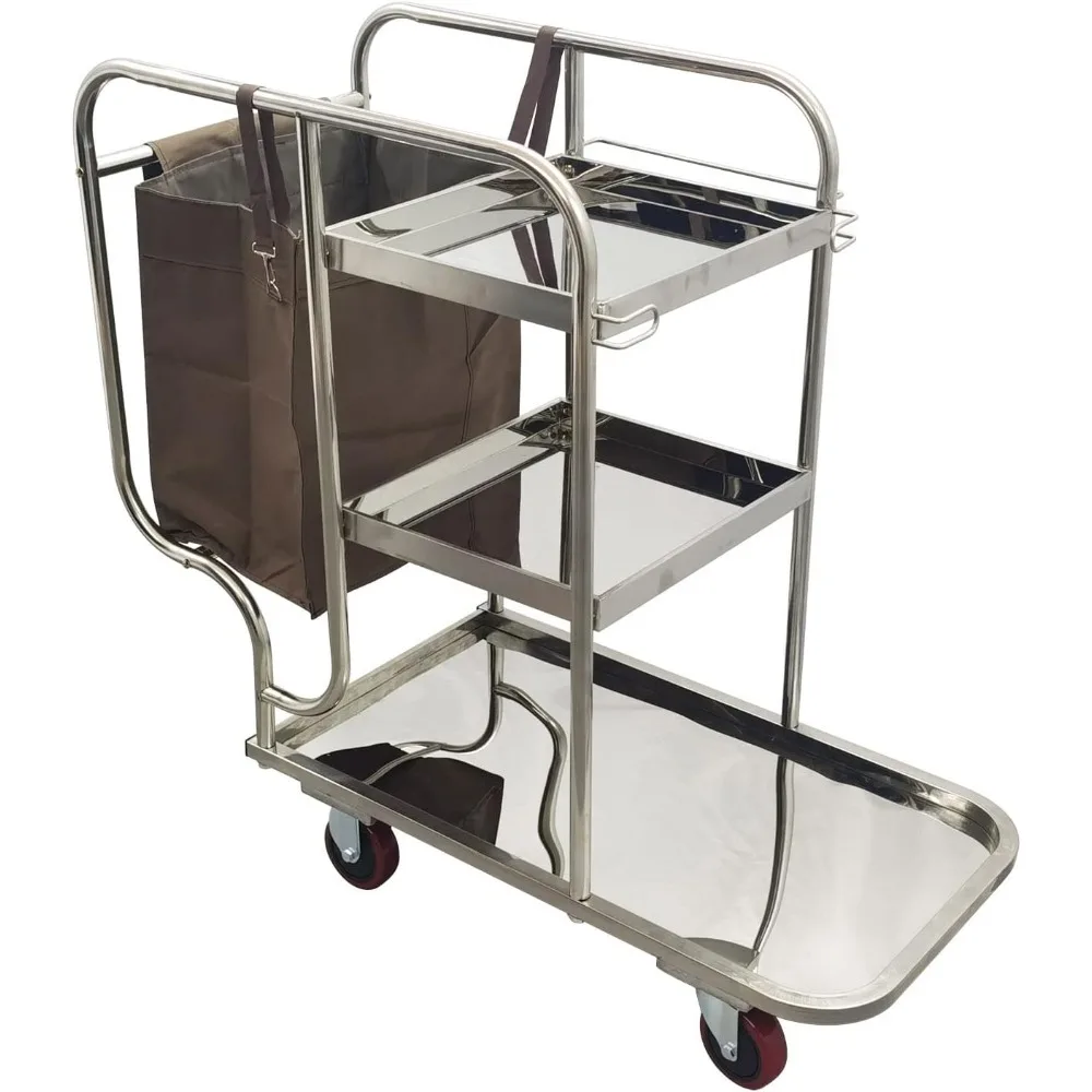 Rolling Utility Cart Mobile Coffee Cart Dining Trolley Handcart Food Serving Portable Bar Hotel Storage Vodka Furniture