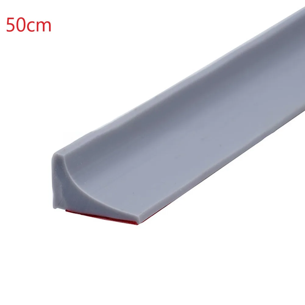 Bathroom Silicone Water Barrier Strip Basin Water Stopper Water Retain Ing Strip Dry Wet Separation Strip Bar 30/50/80/100/200cm