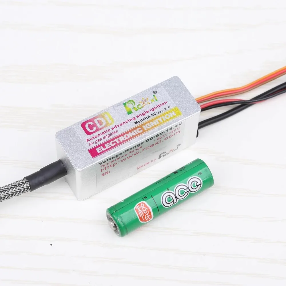 RCEXL MINI Aluminum Casing ME-8 CM-6 2S Automatic Advance Ignition CDI HV High Voltage Version for DLE DA DLA RCGF STINGER