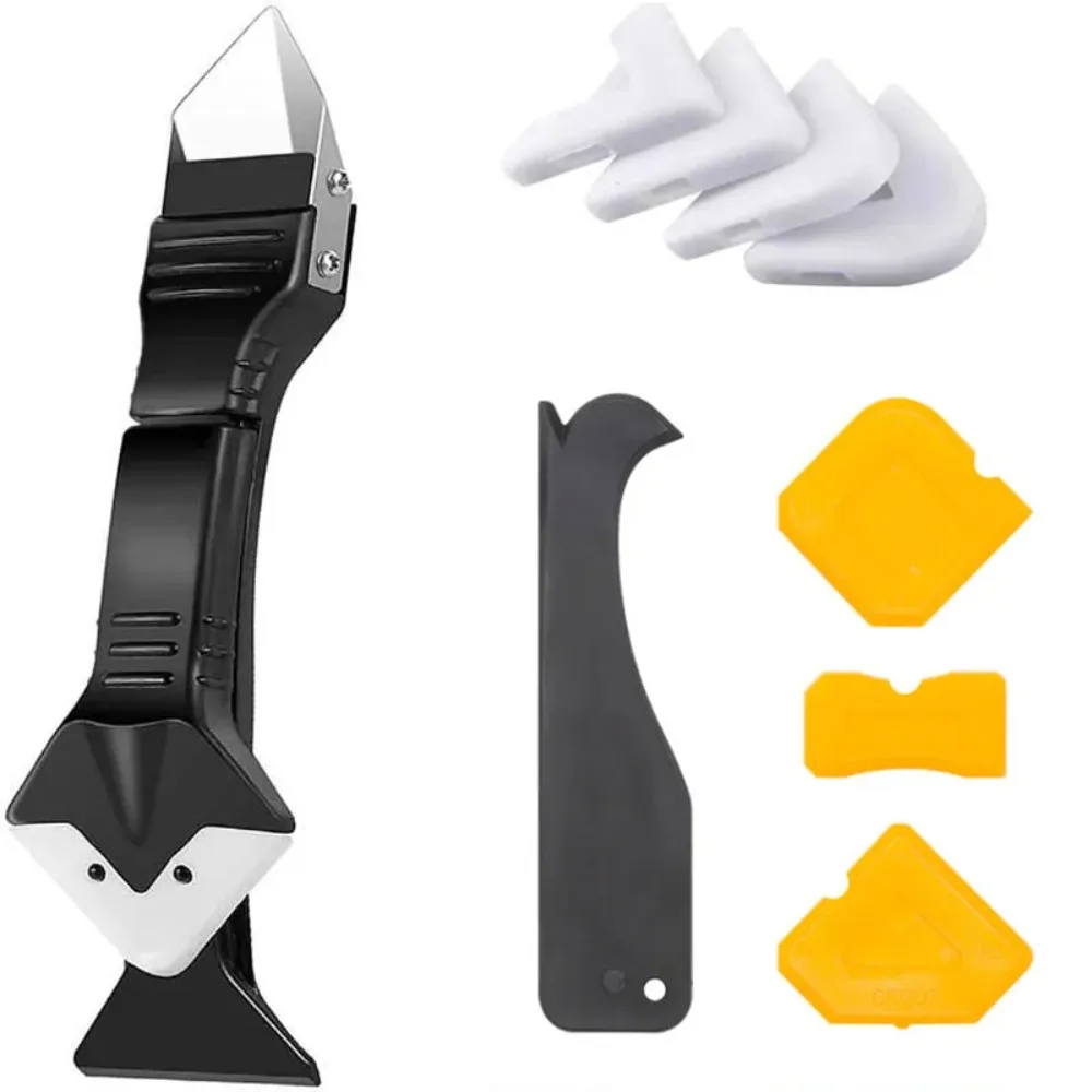 5-in-1-Werkzeugset zum Entfernen von Silikonschaber, Dichtmittel, zum Entfernen von Glatten Fugenmörtel, Handwerkzeug-Set zum Entfernen von Bodenformen