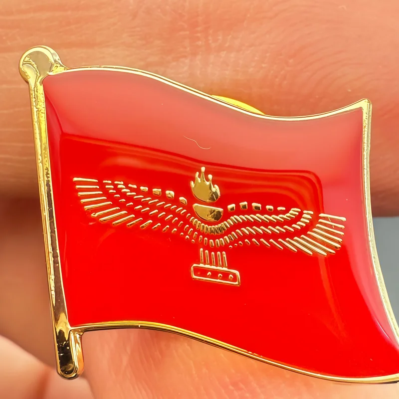 Aramean Flag Metal Soft Enamel Lapel Badge Pins Brooches