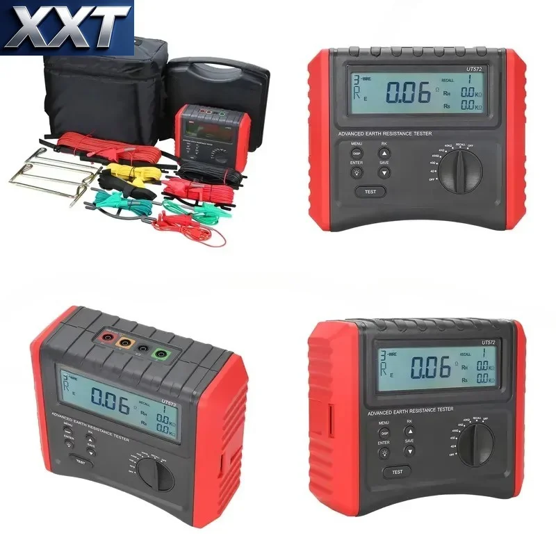 XXT UT572 LCD Backlight Advance Earth Ground Resistance Tester,Soil Resistivity Tester