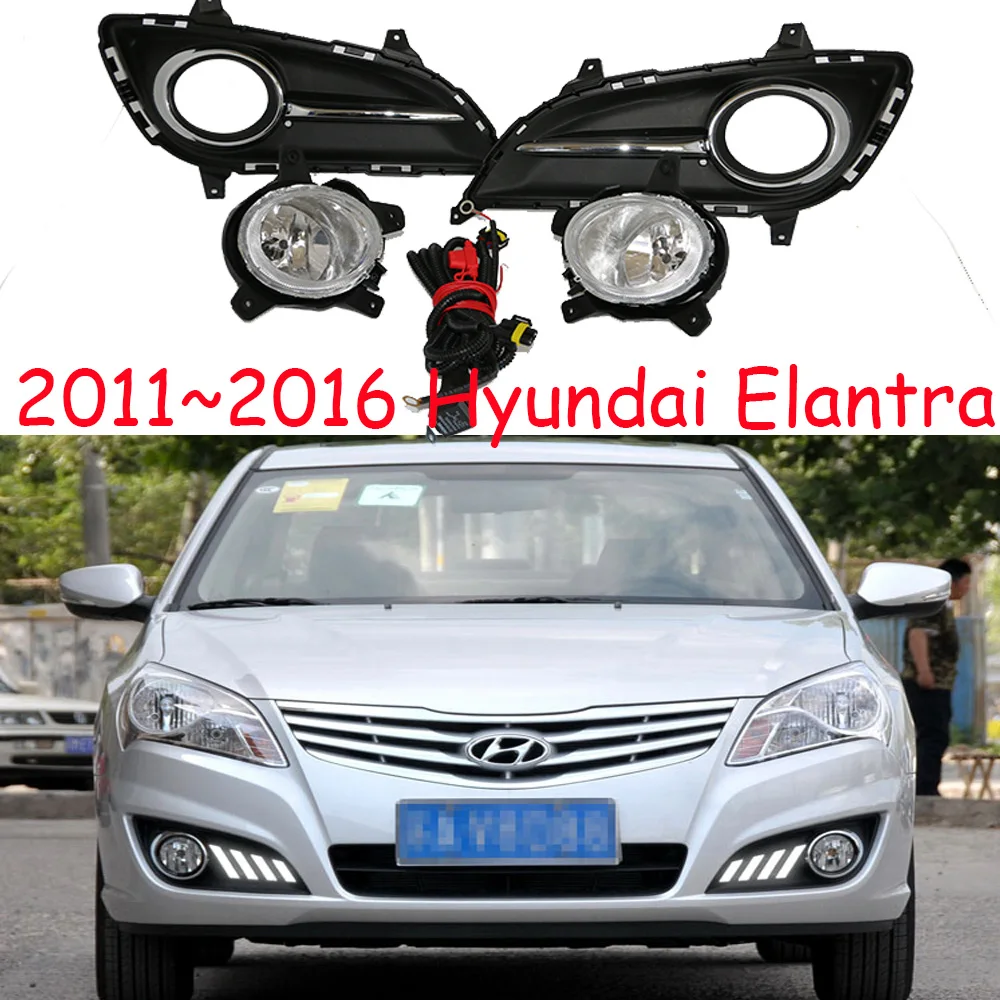 

Car Bumper Headlight For Hyundai Elantra Daytime Light Halogen Bulb 2011~2016y Car Accessories Headlamp For Elantra Fog Light