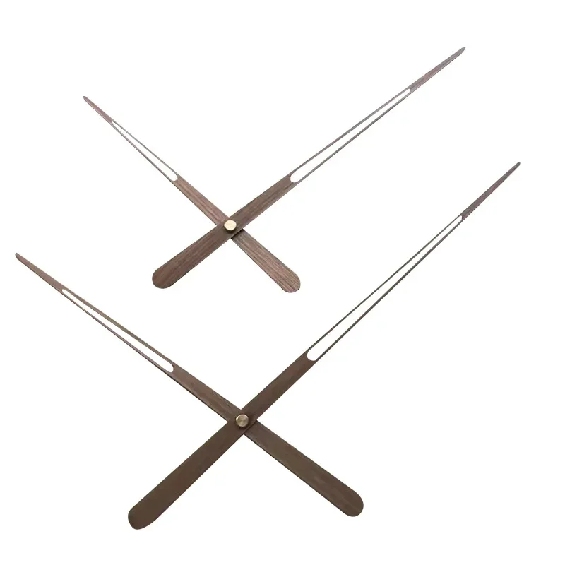 Solid Wood Wall Clock Pointer Walnut Modern Style Handle Wall Clock needles Watch Accessories Clocks Spare Parts Wanduhr