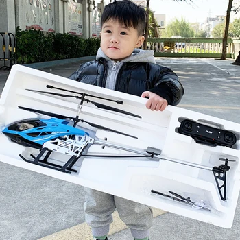 80cm Large Remote-controlled Helicopter Anti-falling RC UAV Durable Charging Model Toy Out