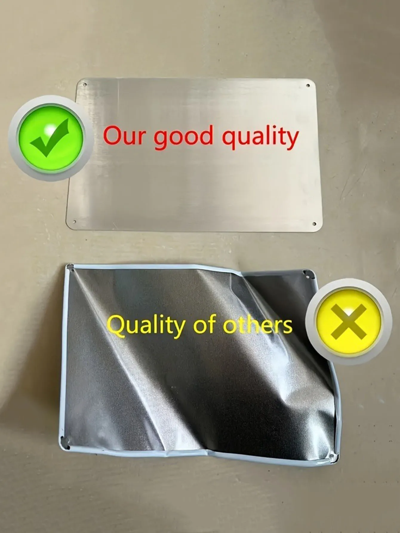 Custom 2D Flat Lusail Aluminum Sign,Decorative Use Only,11.8