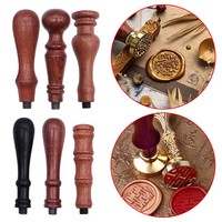 Vintage Wooden Fire Paint Handle for DIY Wax Sealing Natural Rosewood Wood Wax Seal Stamp Handle Scrapbooking Supplies