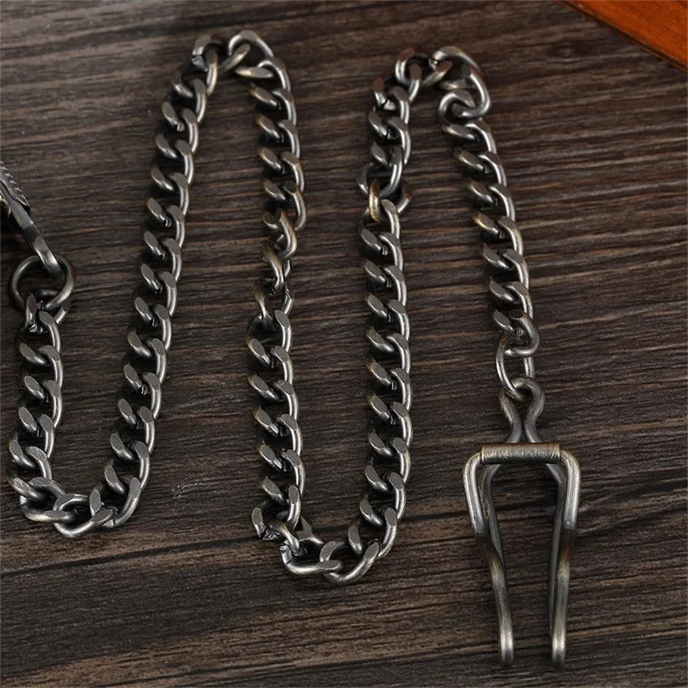 팔각형 구호 새겨진 로마 숫자 오픈 페이스 청동 남성용 기계식 주머니 시계 Fob 체인 펜던트 주머니 시계 선물 남자