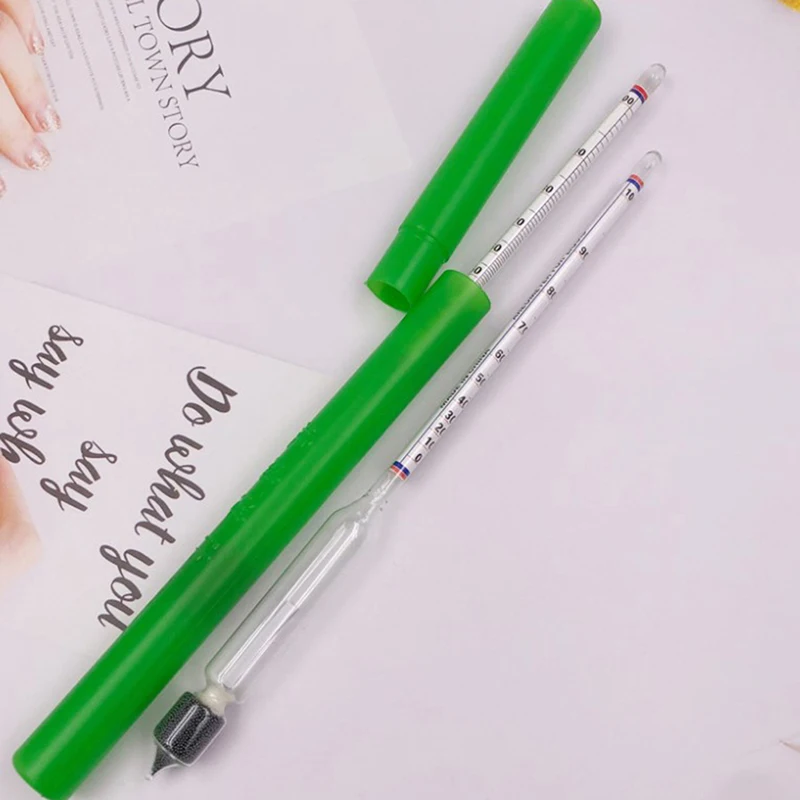 Glass 0-100 Degree Wine Alcohol Meter Wine Concentration Meter Liquor Alcohol Meter Fruit Wine Rice Wine Measuring High Quality