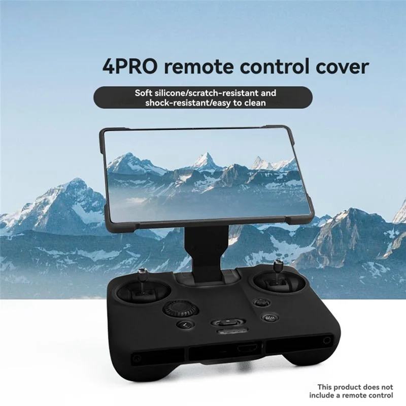 حافظة حماية من السيليكون لجهاز التحكم عن بعد من BAAY لهاتف Mavic 4 Pro + واقي شاشة لملحقات RC Pro 2 باللون الأسود