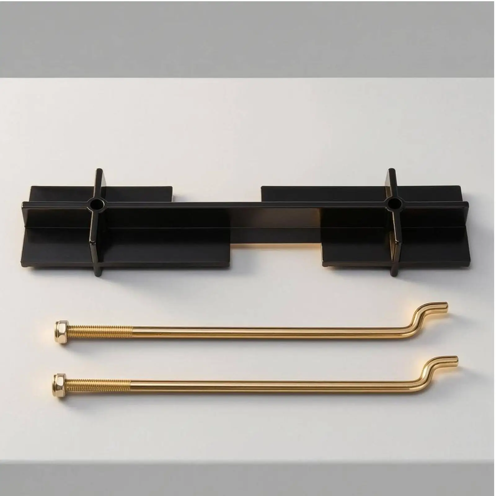 Replacement Golf Cart Battery Hold Down Bracket for EZGO TXT with J Fasteners and Nuts