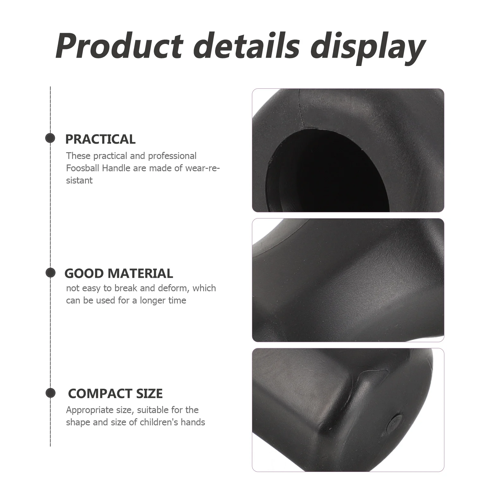 

8Pcs Foosball Handles Durable Replacement for Table Soccer Game Ergonomic Design Sturdy Plastic Foosball Accessories