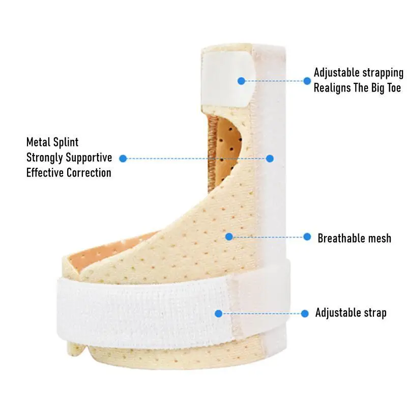 Adjustable Hammer Toe Straightener and Corrector for Metatarsalgia Claw Toe Mallet Toe Pain Relief Splint Foot Compression Wrap