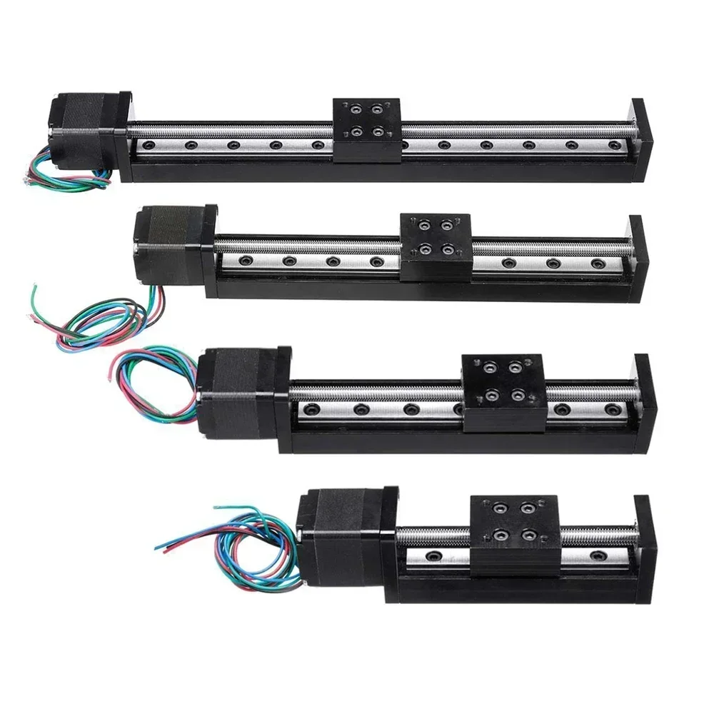 CNC Gantry 3-Axis XYZ Linear Stage T-type Slide Stage Linear Axis 50-300mm Stroke with NEMA11 28MM Stepper Motor Slide Module