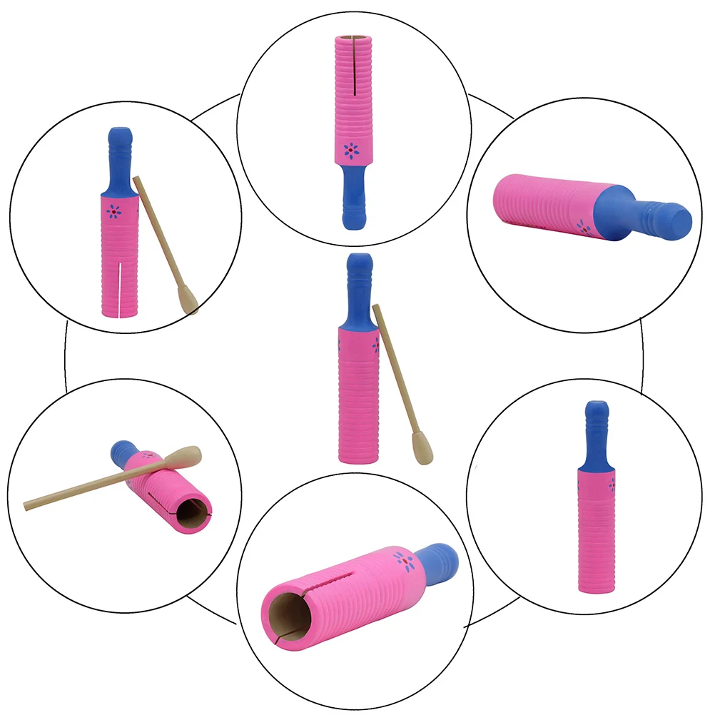 Sonajero de colores, instrumentos musicales educativos para bebés, juguetes de percusión de bambú, entrenamiento con sentido musical