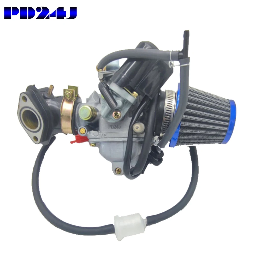 For BAJA Scooter ATV Go Kart Scooter 125cc PD24J Motorcycle Parts Carburetor GY6 PD24J with Intake Manifold 125cc 150cc