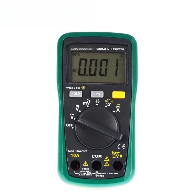 Handheld multimeter with frequency measurement, electrical meter digital display meter