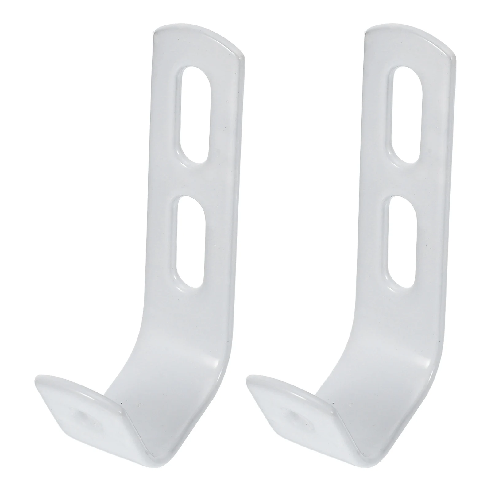 

2 Pcs Rubberized Ladder Hook Bed Decoration Hanging Hooks for Storage Bunk White Child