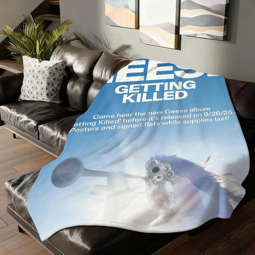 Rock band Geese Getting Killed Blanket For Sofa Office Bed Plane Travel Sleep Read Relax Camping Soft And Warm