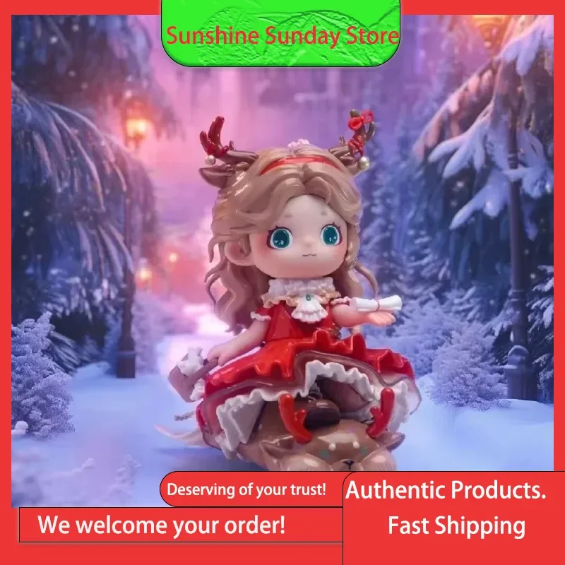 

Genuine Black Play Qiao Qiao Joy Christmas Secret Dance Blind Box Trendy Girl Princess Figurine Ornaments Festival Gifts