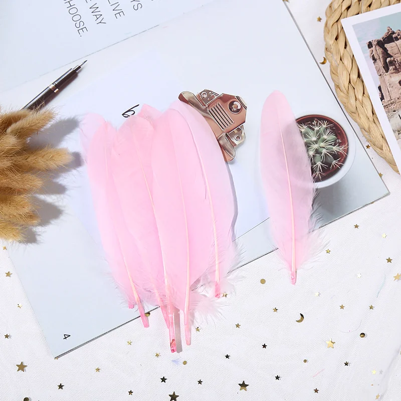 Colored Feather Diy Goose Feather Drifting Feather Dream Catching Net Wave Ball Gift Box Filling Decoration Props