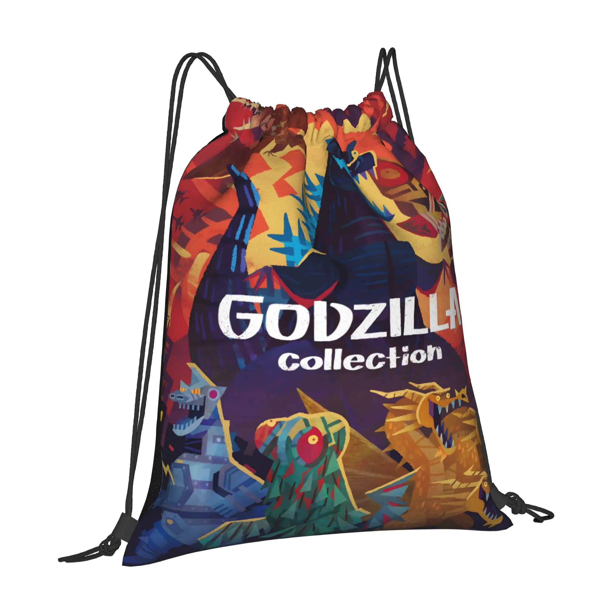 1 pc Monster Collection Godzilla Drawstring Bags Sports Unisex Storage Bag