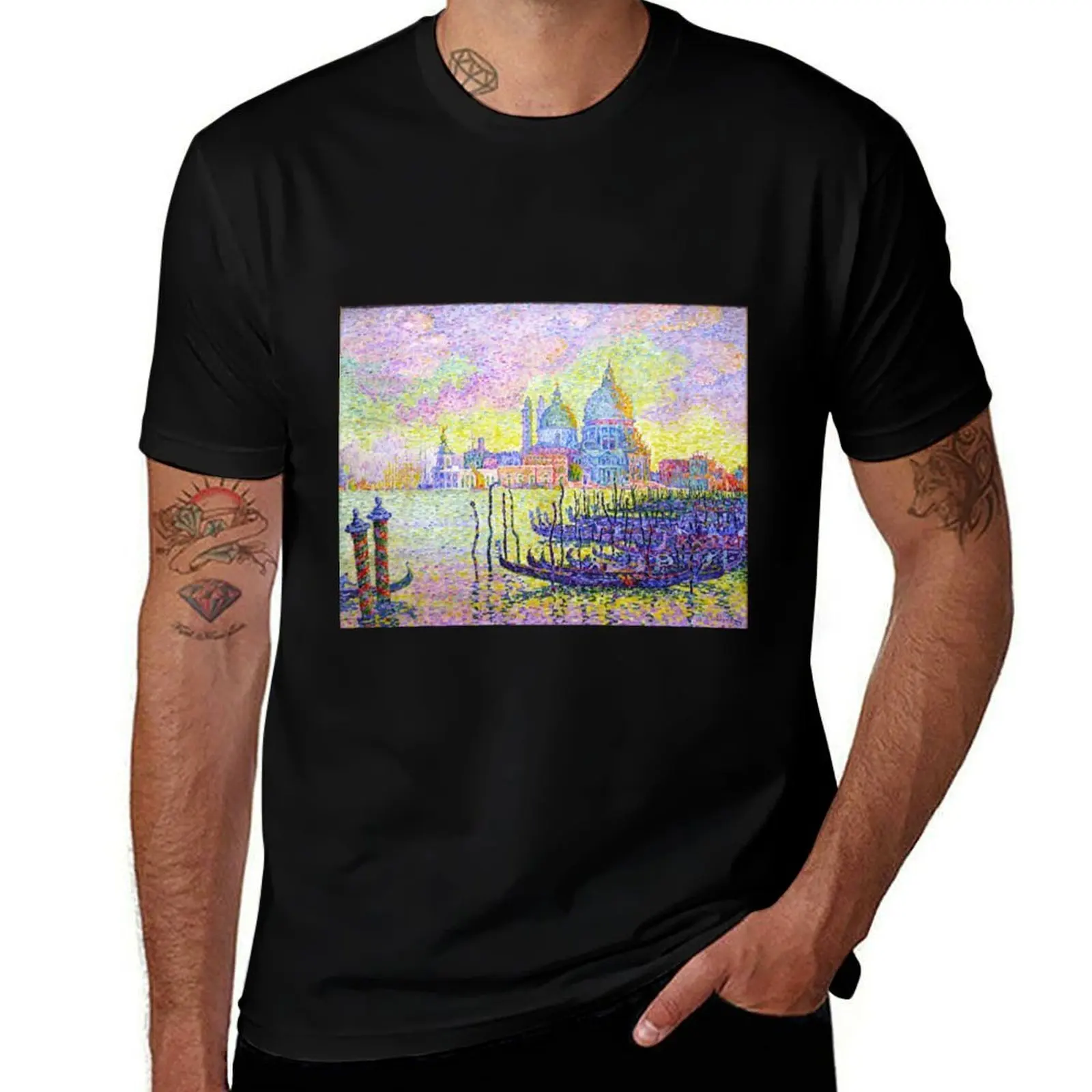 

Favourite Artist - Grand Canal, Venice - Paul Signac T-Shirt Thanksgiving Casual Tee